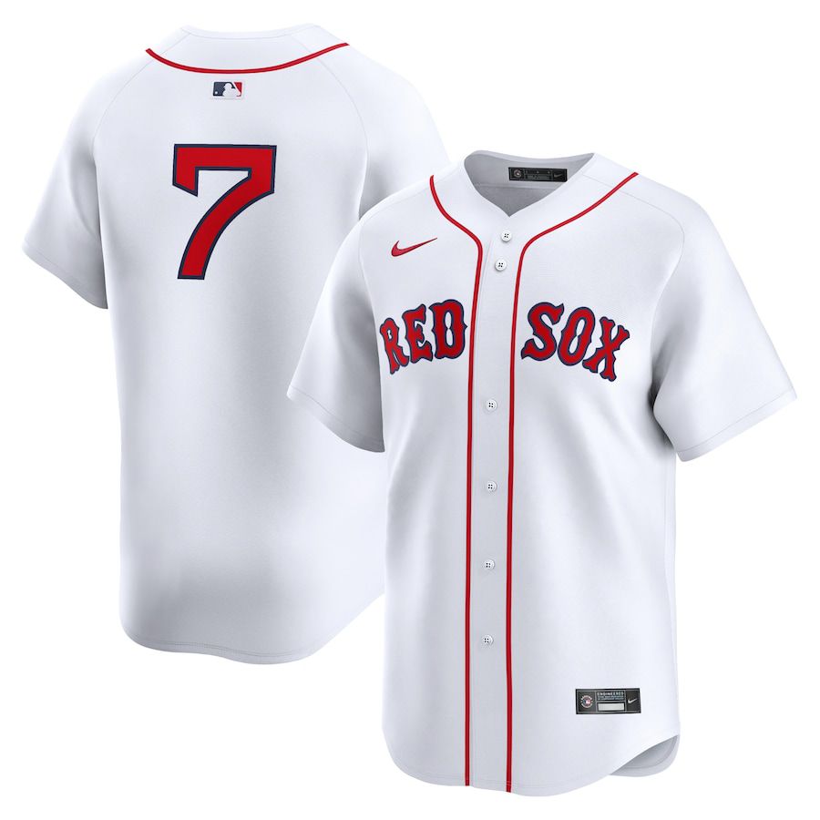 Men Boston Red Sox 7 Masataka Yoshida Nike White Home Limited Player MLB Jersey